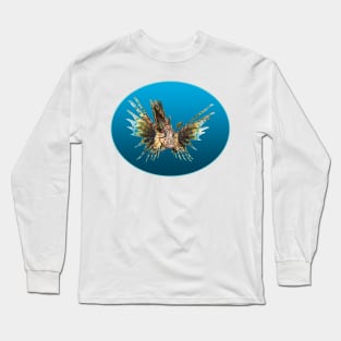 Lionfish | Floating Fish on a blue background | Long Sleeve T-Shirt